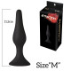 Анальна пробка на присосці MAI Attraction Toys №33 Чорна 11,5/3 см