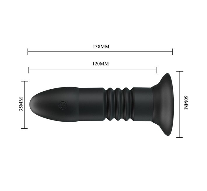 Анальная пробка Pretty Love Magic Jingers Plug Черная