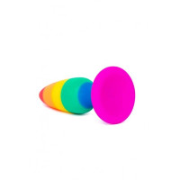 Силіконова анальна пробка Wooomy Hiperloo Silicone Rainbow Plug M, діаметр 2,9 см, довжина 11 см Силіконова анальна пробка Wooomy Hiperloo Silicone Rainbow Plug M, діаметр 2,9 см, довжина 11 см