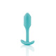 Анальна пробка із зміщеним центром ваги B-vibe Snug Plug 1 бірюзова