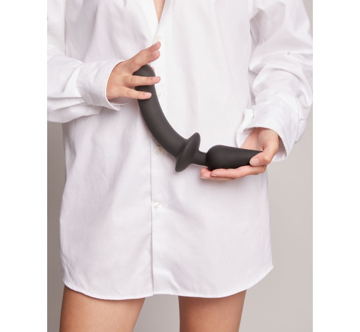 Анальная пробка с дилдо 2в1 Strap-On-Me SWITCH PLUG-IN DILDO Black XXL, диаметр 5,2/3,9 см