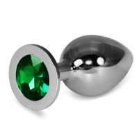Анальна пробка LoveToy Heavy Metal Anal Plug Rosebud Classic L Green
