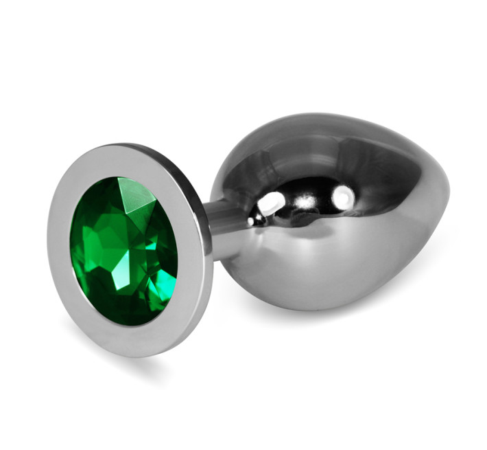 Анальна пробка LoveToy Heavy Metal Anal Plug Rosebud Classic L Green