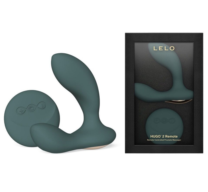 Масажер простати LELO Hugo 2 Remote Green, 2 мотори, дуже потужний, пульт ДК
