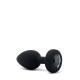 Анальна пробка з вібрацією та пультом B-Vibe Vibrating Jewel Plug, чорна, M/L