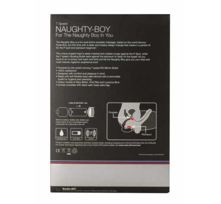 Масажер простати Rocks Off Naughty-Boy Чорний