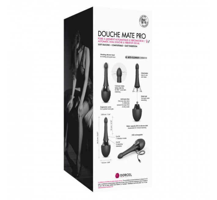 Автоматический анальный душ-вибратор Marc Dorcel Douche Mate Pro
