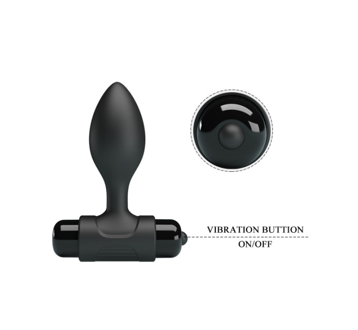 Анальна пробка Pretty Love Vibra Butt Plug Black