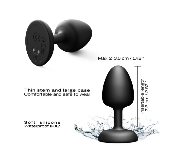 Анальная вибропробка Dorcel GEISHA PLUG INFINITE M