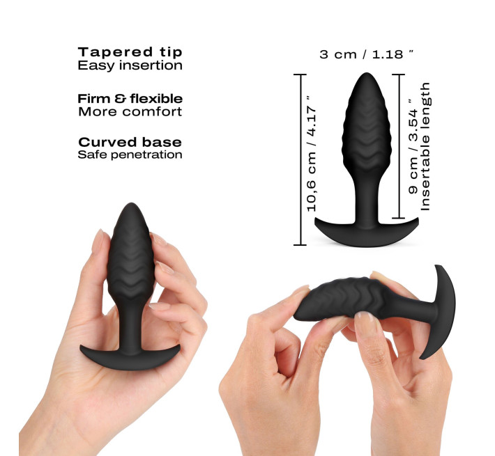 Анальна пробка Dorcel WAVY PLUG, діаметр 3 см, силікон