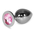 Анальна пробка LoveToy Heavy Metal Anal Plug Rosebud Classic L Pink