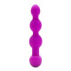 Анальні кульки з пультом, 2 мотори B-Vibe TRIPLET ANAL BEADS, фуксія
