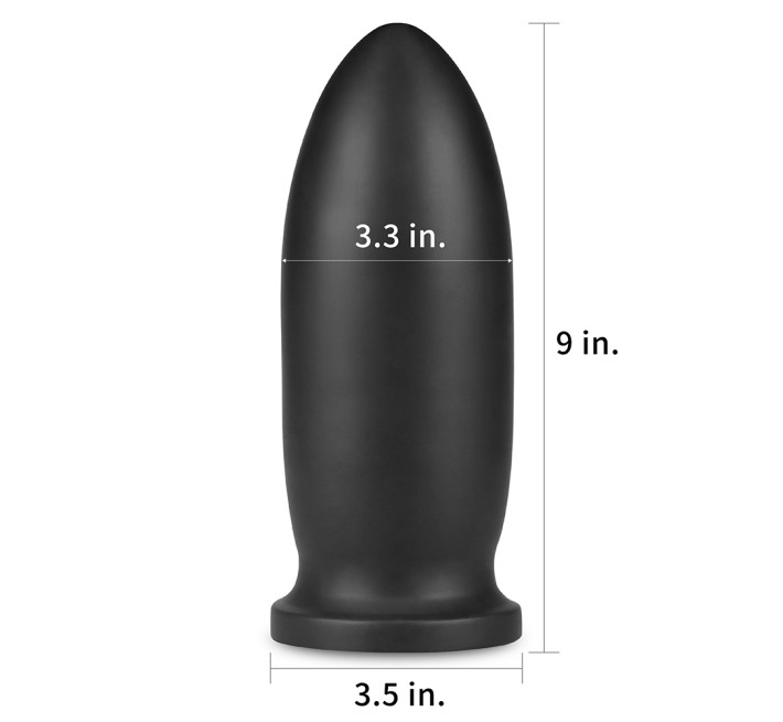Анальная пробка LoveToy King Sized Anal Bomber 9 Черная
