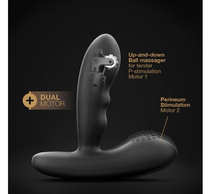 Масажери простати Dorcel P-Stroker з пультом ДК, підігрівом і прицільним масажем, два мотори