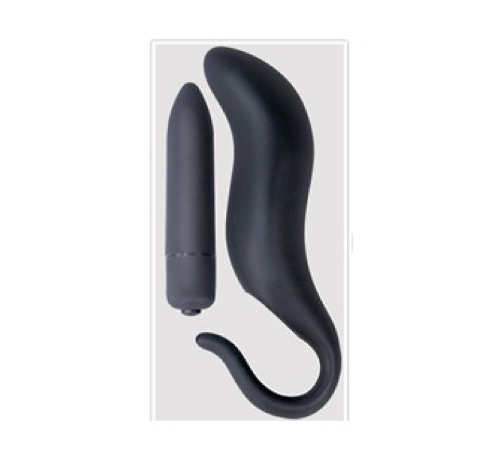 Анальная пробка Black Velvets Plug & Vibration Черная