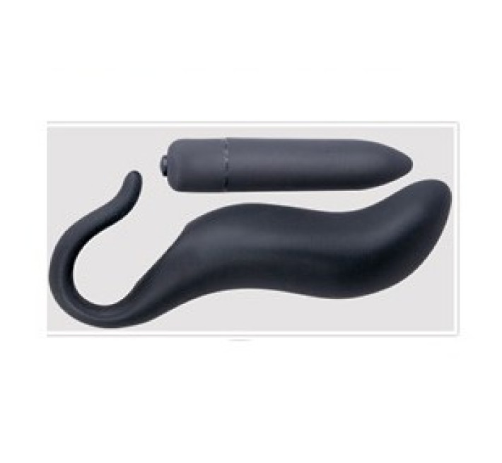 Анальная пробка Black Velvets Plug & Vibration Черная