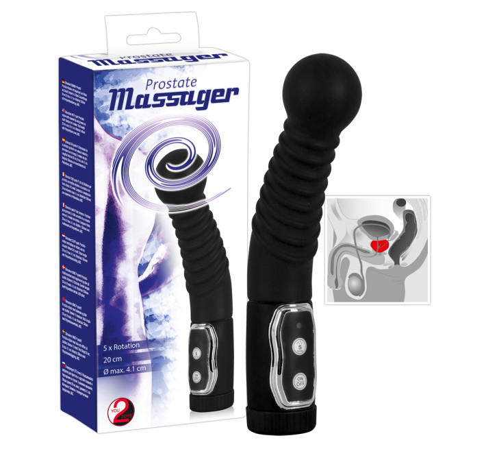 Масажер простати You2Toys Prostata Twister Чорний