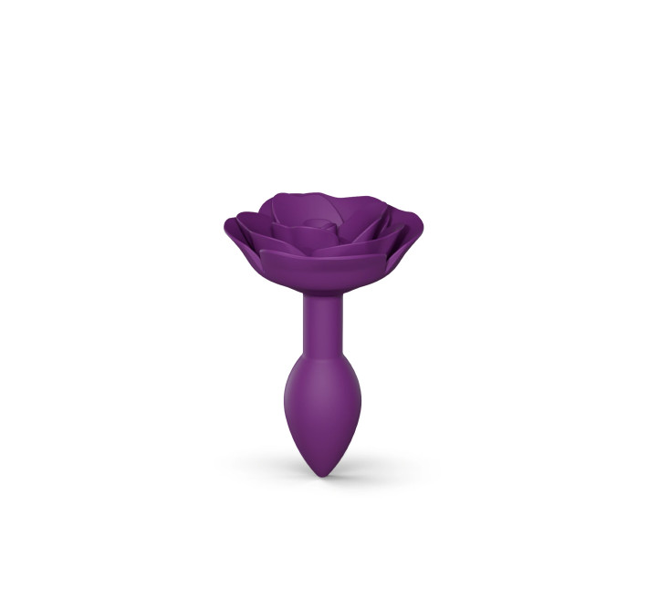Силиконовая анальная пробка Love To Love OPEN ROSES S SIZE - PURPLE RAIN