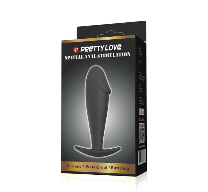 Анальная пробка Pretty Love Anal Butt Plug Penis Shaped Черная