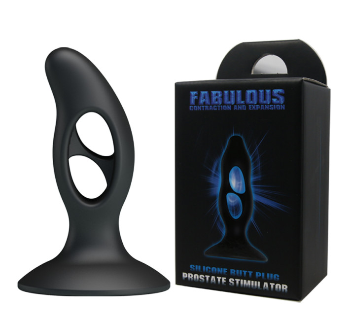 Стимулятор простаты LyBaile Silicone Butt Plug tension Exerciser Черный