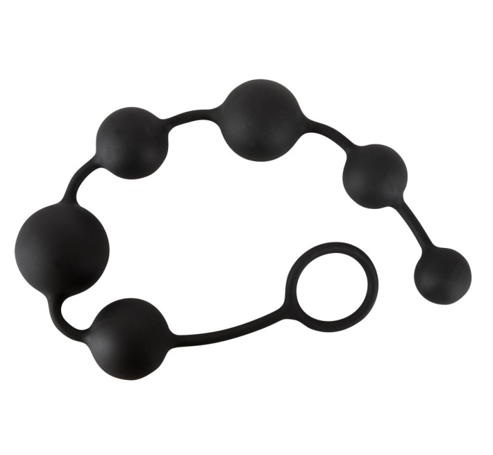 Анальные шарики Black Velvets Beads Черные