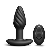 Анальна пробка з вібрацією та перлинним масажем Dorcel Spin Plug, макс. діам. 3,8 см, пульт ДК Анальна пробка з вібрацією та перлинним масажем Dorcel Spin Plug, макс. діам. 3,8 см, пульт ДК