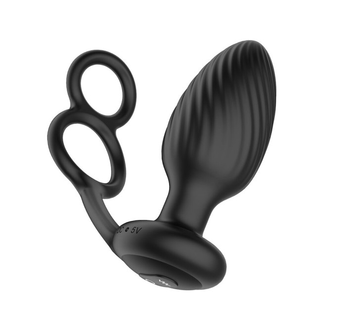 Анальная вибропробка Nexus Tornado Cock and Ball Ring