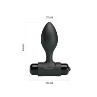 Анальна пробка Pretty Love Vibra Butt Plug Black Анальна пробка Pretty Love Vibra Butt Plug Black