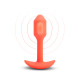 Анальна пробка з вібрацією B-Vibe Snug Plug 1, помаранчева, розмір S