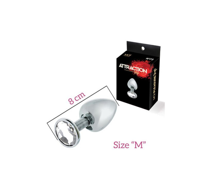 Анальна пробка із кристалом MAI Attraction Toys №73 8/3 см
