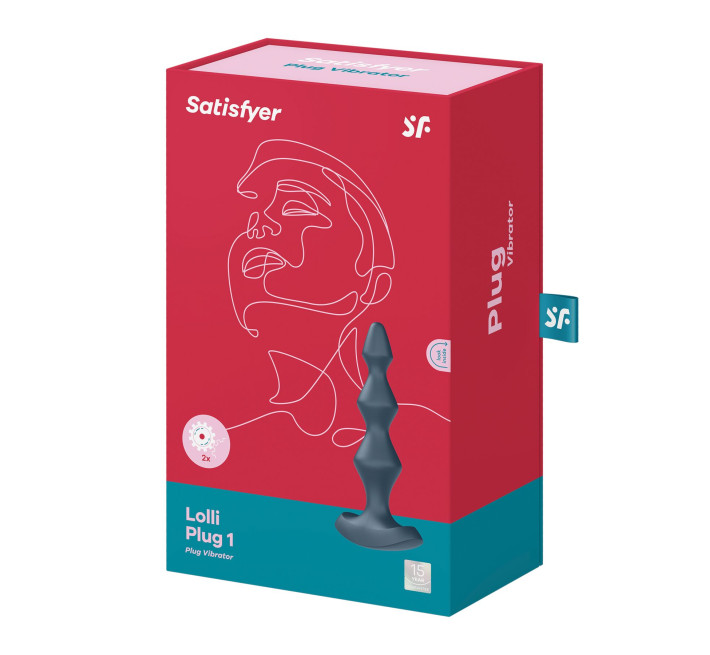 Анальный стимулятор-бусины с двумя моторами Satisfyer Lolli-Plug 1 (dark teal)