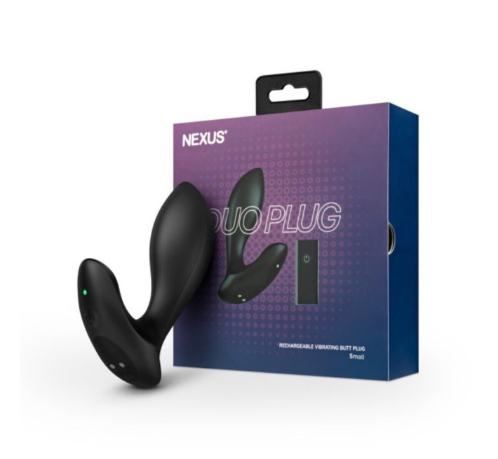 Анальная вибропробка Nexus DUO Plug Small, пульт ДУ