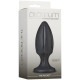 Анальний плаг із каналами для змащення Doc Johnson Platinum Premium Silicone - The Rocket Чорний