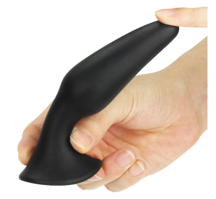 Анальна пробка LoveToy Lure Me Silicone Anal Plug Чорна L