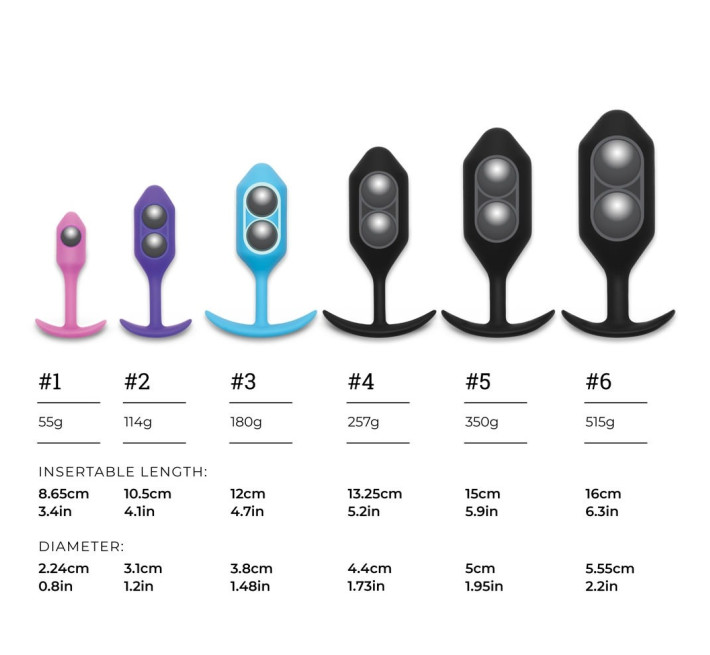 Анальна пробка із зміщеним центром ваги B-vibe Snug Plug 1 рожева