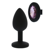 Анальная пробка Dream Toys All Time Favorites Silicone Diamond Plug Черная