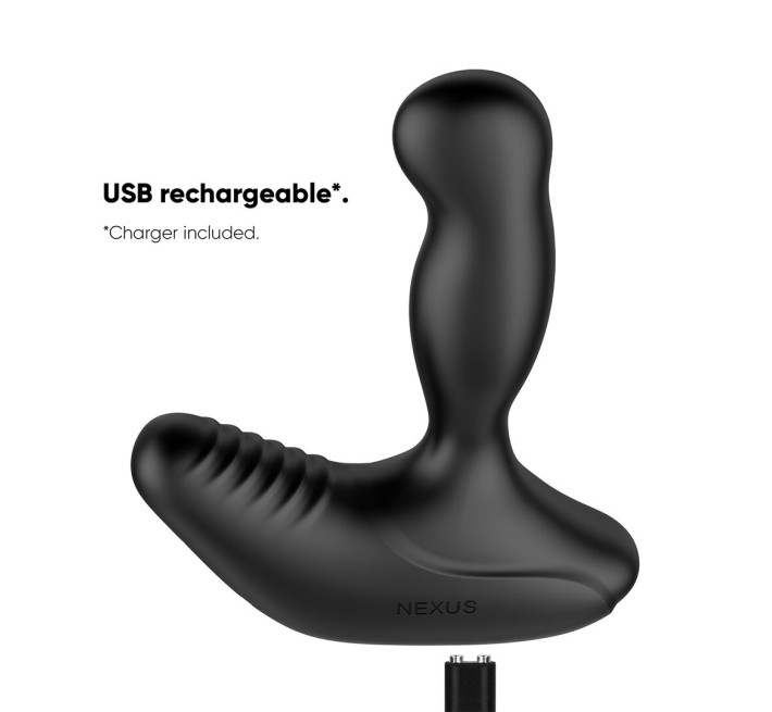 Смарт-масажер простати Nexus Revo Stealth with APP, вібрація+ротація, пульт ДУ, до 10 годин роботи