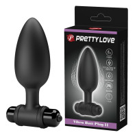 Анальная пробка Pretty Love Vibra Butt Plug II Black Анальная пробка Pretty Love Vibra Butt Plug II Black