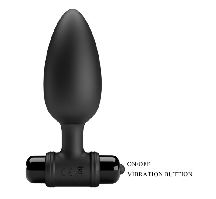 Анальна пробка Pretty Love Vibra Butt Plug II Black