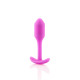 Анальна пробка із зміщеним центром ваги B-vibe Snug Plug 1 рожева
