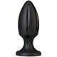 Анальний плаг із каналами для змащення Doc Johnson Platinum Premium Silicone - The Rocket Чорний