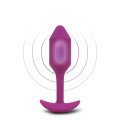 Анальна пробка з вібрацією B-Vibe Snug Plug 2 рожева