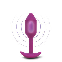 Анальна пробка з вібрацією B-Vibe Snug Plug 2 рожева