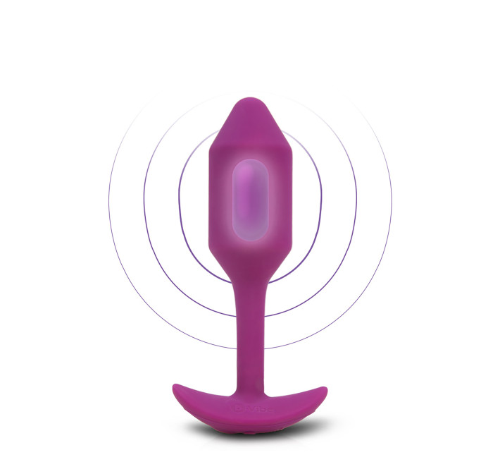 Анальна пробка з вібрацією B-Vibe Snug Plug 2 рожева