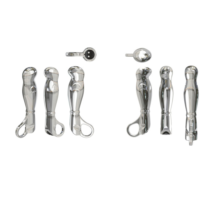 Металлический вибромассажер для простаты и точки G Nexus Fortis