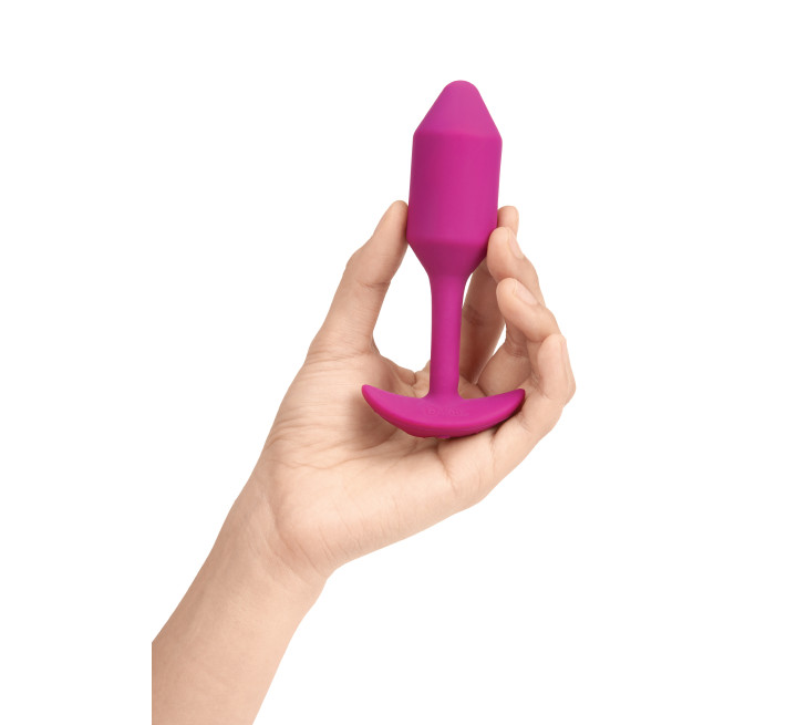 Анальна пробка з вібрацією B-Vibe Snug Plug 2 рожева