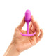 Анальна пробка із зміщеним центром ваги B-vibe Snug Plug 1 рожева