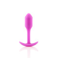 Анальна пробка із зміщеним центром ваги B-vibe Snug Plug 1 рожева