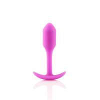 Анальна пробка із зміщеним центром ваги B-vibe Snug Plug 1 рожева