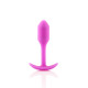 Анальна пробка із зміщеним центром ваги B-vibe Snug Plug 1 рожева
